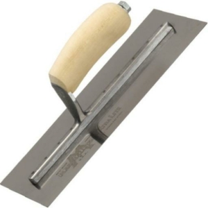Marshalltown Stainless Steel Plastering Finishing Trowel with Wood Handle-0