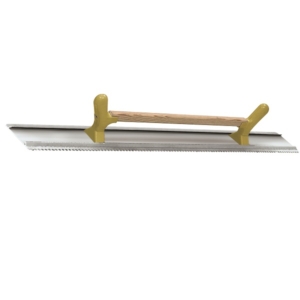 Serrated darby straight edge with Handles 100cm-0